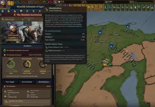 The three bars of the Mamluk Institution and the Khushdashiyya tooltip